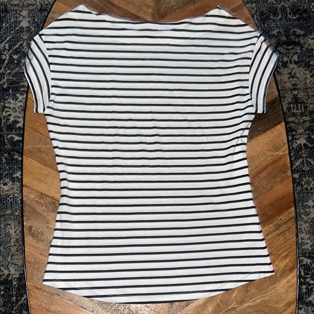 Boden Striped Black and White Women's Top